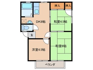 パナハイツ松山の物件間取画像